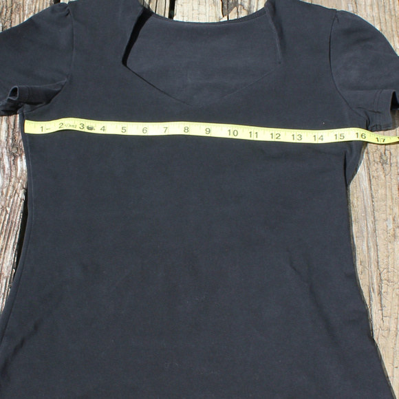 Vintage Pinup Style Sweetheart Neck Top, Black S/P - Picture 5 of 8